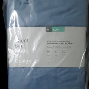 NWT Full Sheet Set 'Brave Blue' Deep Pocket fitted